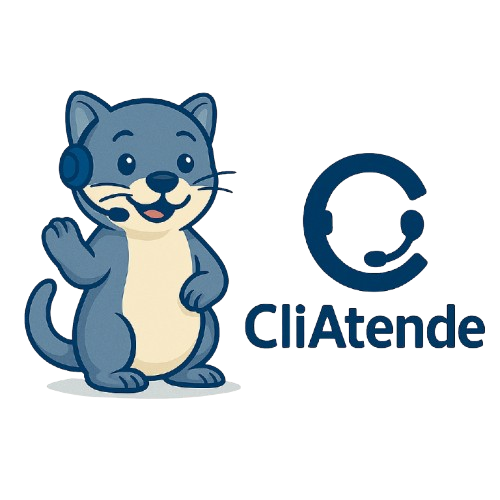 Mascote CliAtende com WhatsApp